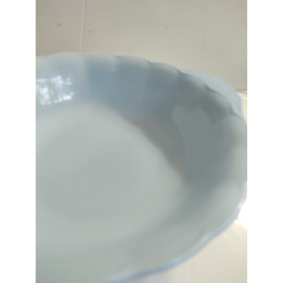 Vintage Grindley Lupin Petal Blue Serving Bowl Staffordshire UK9 1/4" x 8 1/4" - Picture 8 of 8